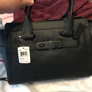 Coach Black Swagger Bag